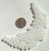 100 6mm Bicone White Opal